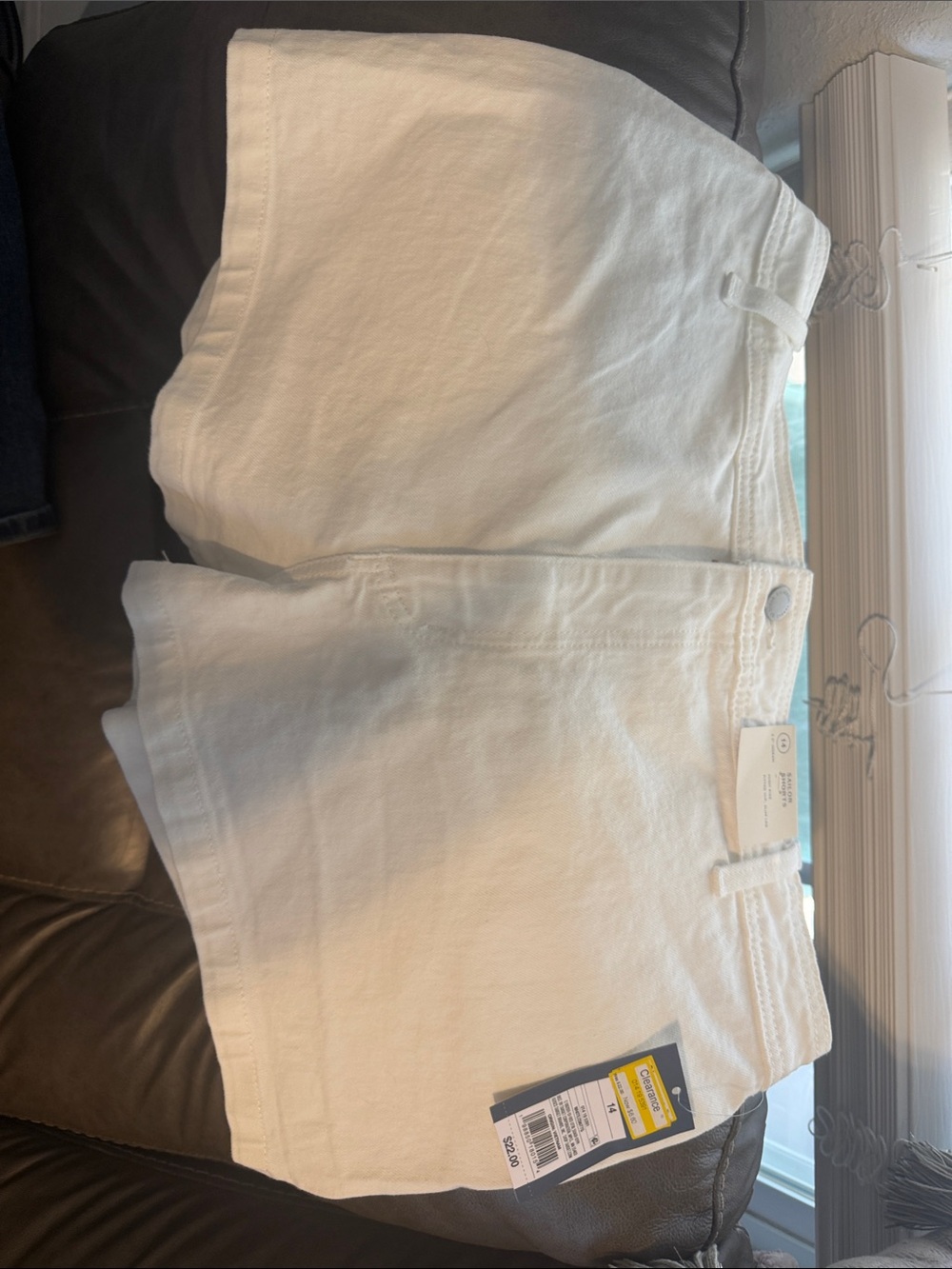 White Denim shorts - New with Tags